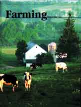 A book cover with cows in the grass.