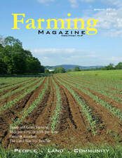 A magazine cover with an image of a field.